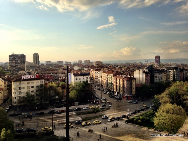 view from the National Palace of Culture, Sofia