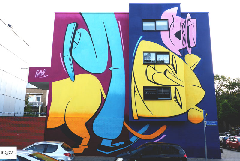 Danny Rumbl street art Pow! Wow! Rotterdam 2019