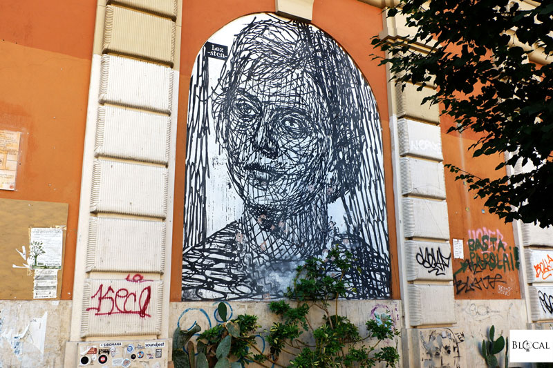 sten lex street art in San Lorenzo Roma