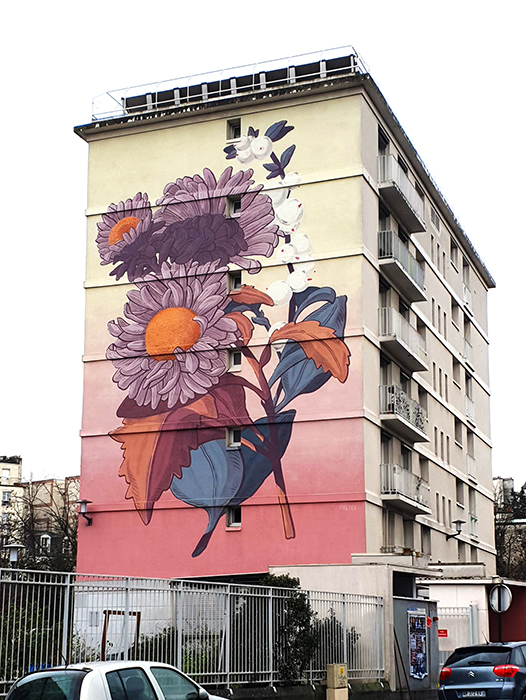 Street Art in Paris: Mural by Pastel
