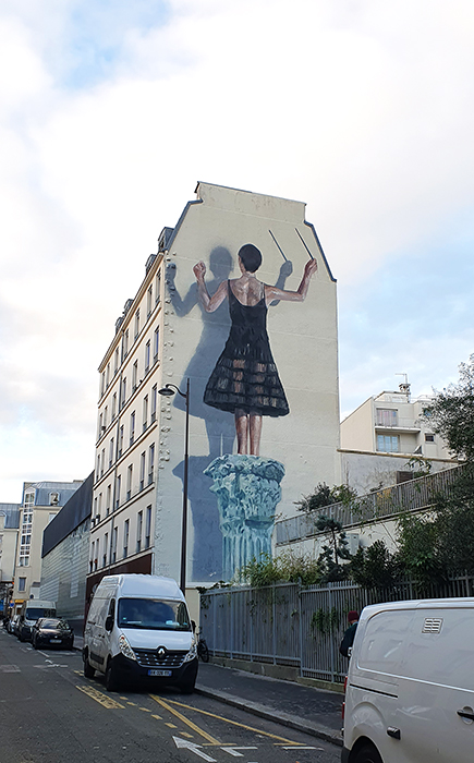 Street Art in Paris 11: Tribute to Hyuro by Axel Void and Escif